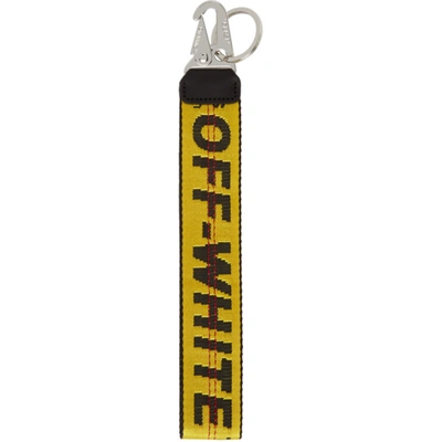 Off-white Yellow Classic Industrial Keychain In Yellow Bla