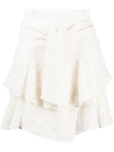 Iro Rakley Skirt In White Polyester