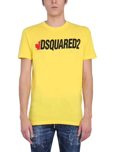 Dsquared2 Cool Fit T-shirt In Yellow