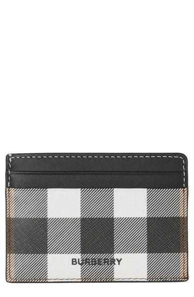 Burberry Checked Card Case In Multi