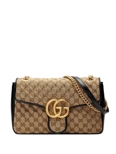 Gucci Medium Gg Marmont Shoulder Bag In Neutrals