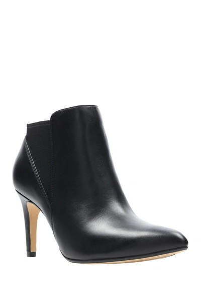 Clarks Laina Violet Ankle Bootie In Black Leather