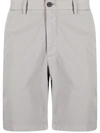 Theory Mid-rise Chino Shorts In Grey