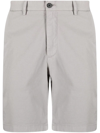 Theory Mid-rise Chino Shorts In Grey