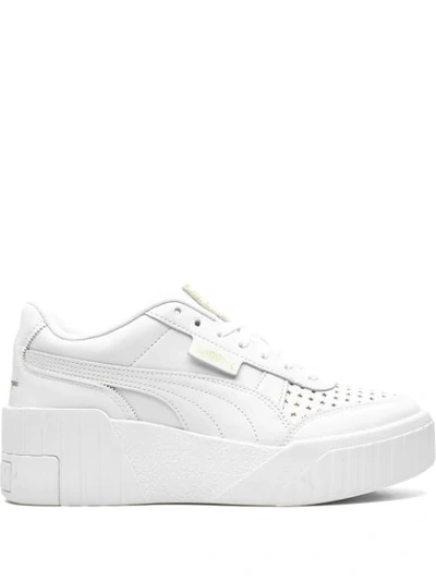 Puma X Charlotte Olympia Cali Wedge Sneakers In White/white