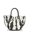 Proenza Schouler Smooth Calf Small Ruched Tote In Optic White