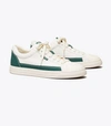 Tory Burch Women's Canvas Court Sneakers In Ivory Canv Green