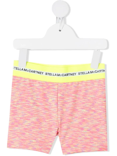 Stella Mccartney Kids' Little Girl's & Girl's Logo Waistband Bike Shorts In Pink