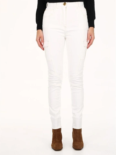 Balmain Combact Trousers White