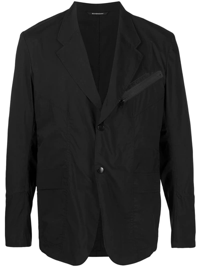 Givenchy Single-breasted Blazer In Dark Navy