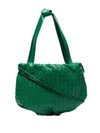 Bottega Veneta The Bulb Small Intrecciato Leather Cross-body Bag In Green