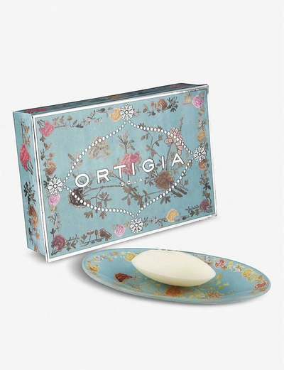 Ortigia Sicilia Floria Bar Soap And Dish Set