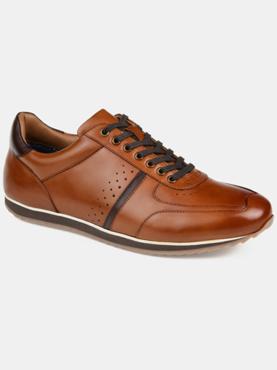 Thomas & Vine Fenway Wide Width Low Top Sneaker In Brown