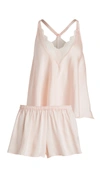 Flora Nikrooz Sestina Charmeuse Cami Pajama Set In Pink