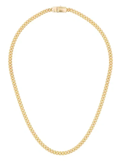 Tom Wood Gold-plated Rounded Curb Thin Chain Necklace