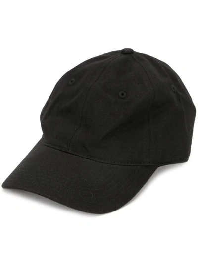 Agnès B. Cotton Baseball Cap In Black