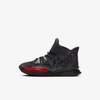 Nike Kyrie 7 Little Kids' Shoe In Black,university Red,white,black