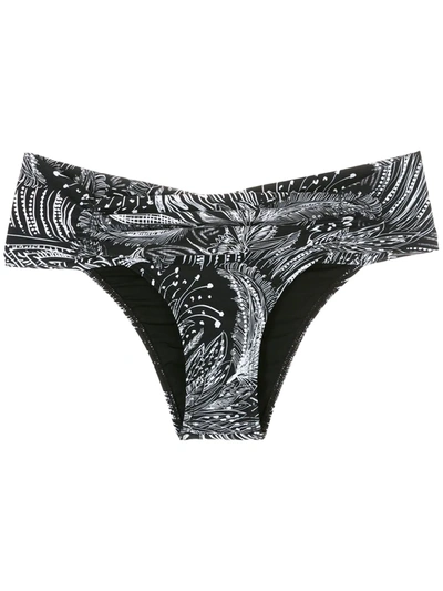 Lygia & Nanny Jasper Printed Bikini Bottom In Black