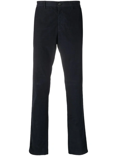 Z Zegna Blue Cotton Tailored Trousers