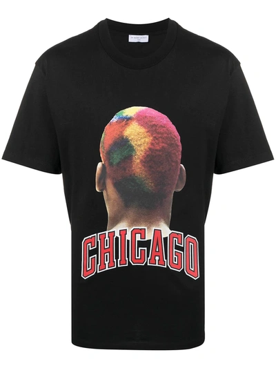 Ih Nom Uh Nit Multicolor Chicago Player Cotton T-shirt In Black