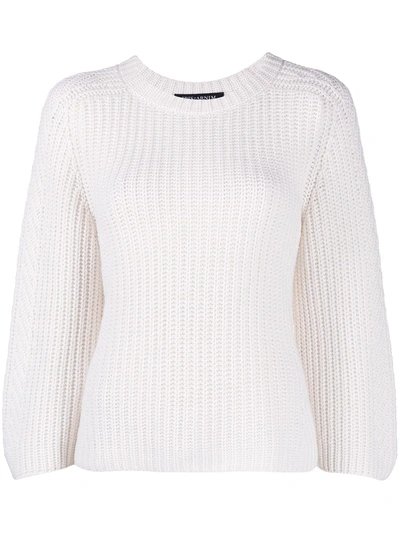 Iris Von Arnim Slouchy Cashmere Jumper In White