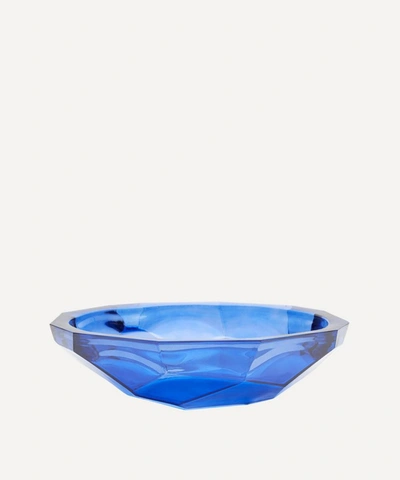 San Miguel Recycled Glass Blue Origami Bowl