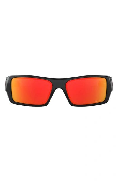 Oakley Gascan® 60mm Prizm™ Polarized Rectangle Sunglasses In Black