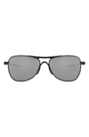 Oakley Crosshair 61mm Prizm™ Polarized Pilot Sunglasses In Matte Black/ Prizm Black