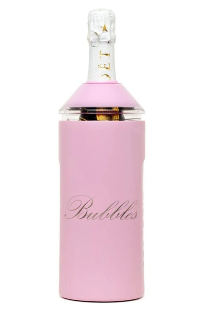 Vinglace Bubbles Wine Chiller In Pink