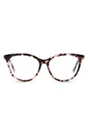 Quay All Nighter 50mm Blue Light Filtering Glasses In Milky Tort/ Blue Light