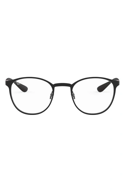 Ray Ban 50mm Optical Glasses In Matte Black