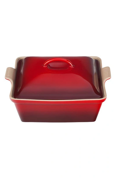 Le Creuset 2.5qt Heritage Covered Square Casserole With $12 Credit In Nocolor