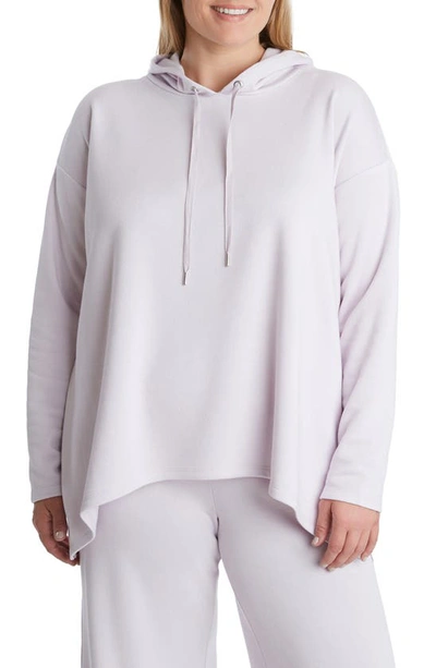 Adyson Parker Slouchy Fleece Hoodie In Lavender Frosting