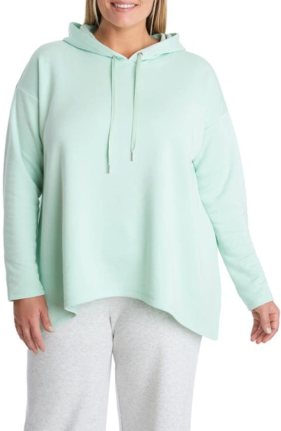 Adyson Parker Slouchy Fleece Hoodie In Sea Glass