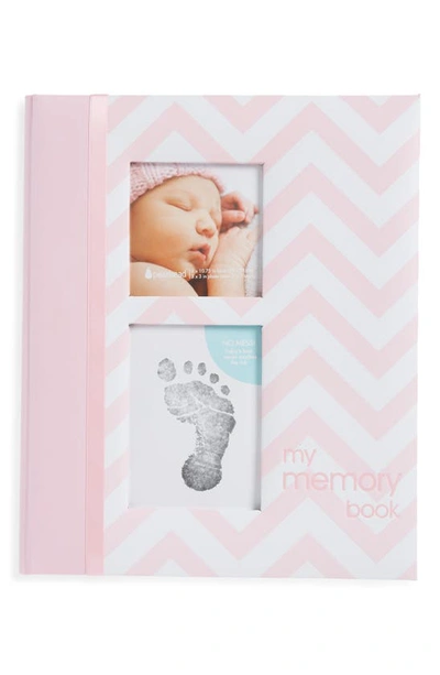 Pearhead Chevron Baby Book In Pink