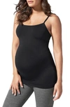 Blanqi Maternity Belly Support Cooling Camisole In Black