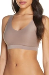 Chantelle Lingerie Soft Stretch Padded V-neck Bra In Hazelnut