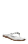 Naturalizer True Colors Fallyn Crystal Embellished Sandal In Silver