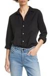 Frank & Eileen Barry Featherweight Button-up Shirt In Black