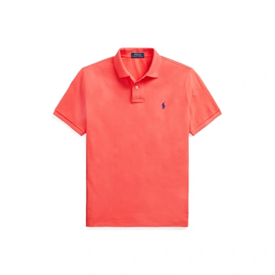 Polo Ralph Lauren Slim-fit Cotton Mesh Polo Shirt In Racing Red/c7315