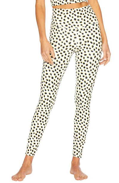 Beach Riot Rib High Waist Leggings In Shadow Spot