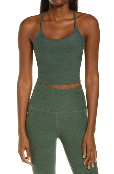 Beyond Yoga Space Dye Crop Tank In Green Ivy