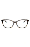 Tiffany & Co 54mm Butterfly Optical Glasses In Havana/ Blue Tiffany