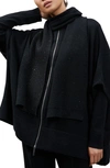 Lafayette 148 Bird's Eye Sequin Cashmere Blend Scarf In Black Multi