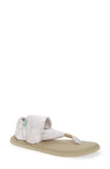 Sanuk 'yoga Sling 2' Sandal In Birch Palm White