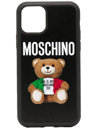 Moschino Teddy Bear Print Iphone 11 Pro Case In Black