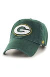 47 Clean Up Nfl Baseball Cap In Green Bay Packers