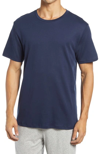 Nordstrom Pima Cotton Crewneck T-shirt In Navy Blazer
