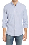 Nordstrom Oxford Button-up Performance Shirt In Blue Fjord White