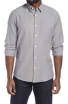 Nordstrom Oxford Button-up Performance Shirt In Grey Magnet White